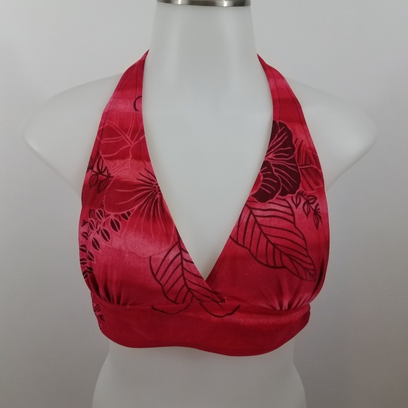 ocean dream Other - Ocean Dream bikini top red floral glitter sparkle